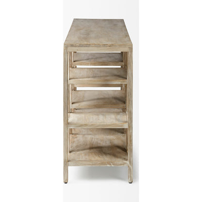 Dayton Console Table by Mercana in natural, mango wood. Made from unique in a modern style.