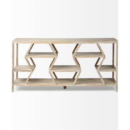 Dayton Console Table by Mercana in natural, mango wood. Made from unique in a modern style.