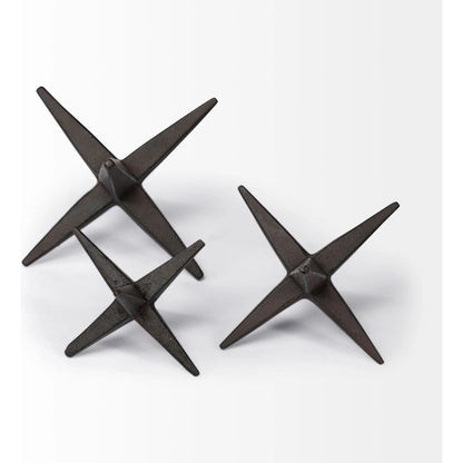 Rhea Cast Iron , & Jacks Set of Three by Mercana in natural. Made from unique in a eclectic & global style.