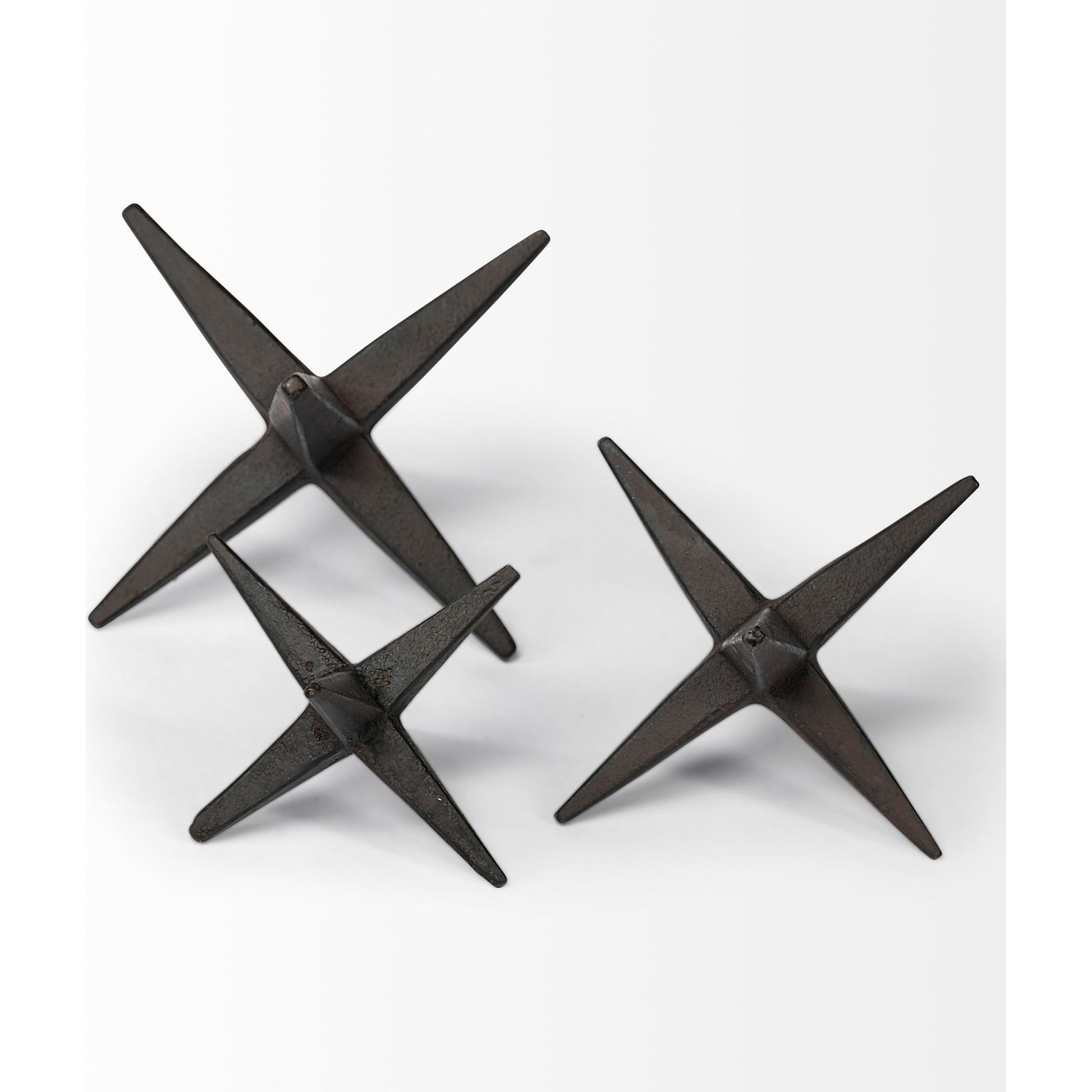 Rhea Cast Iron , & Jacks Set of Three by Mercana in natural. Made from unique in a eclectic & global style.