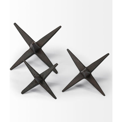 Rhea Cast Iron , & Jacks Set of Three by Mercana in natural. Made from unique in a eclectic & global style.