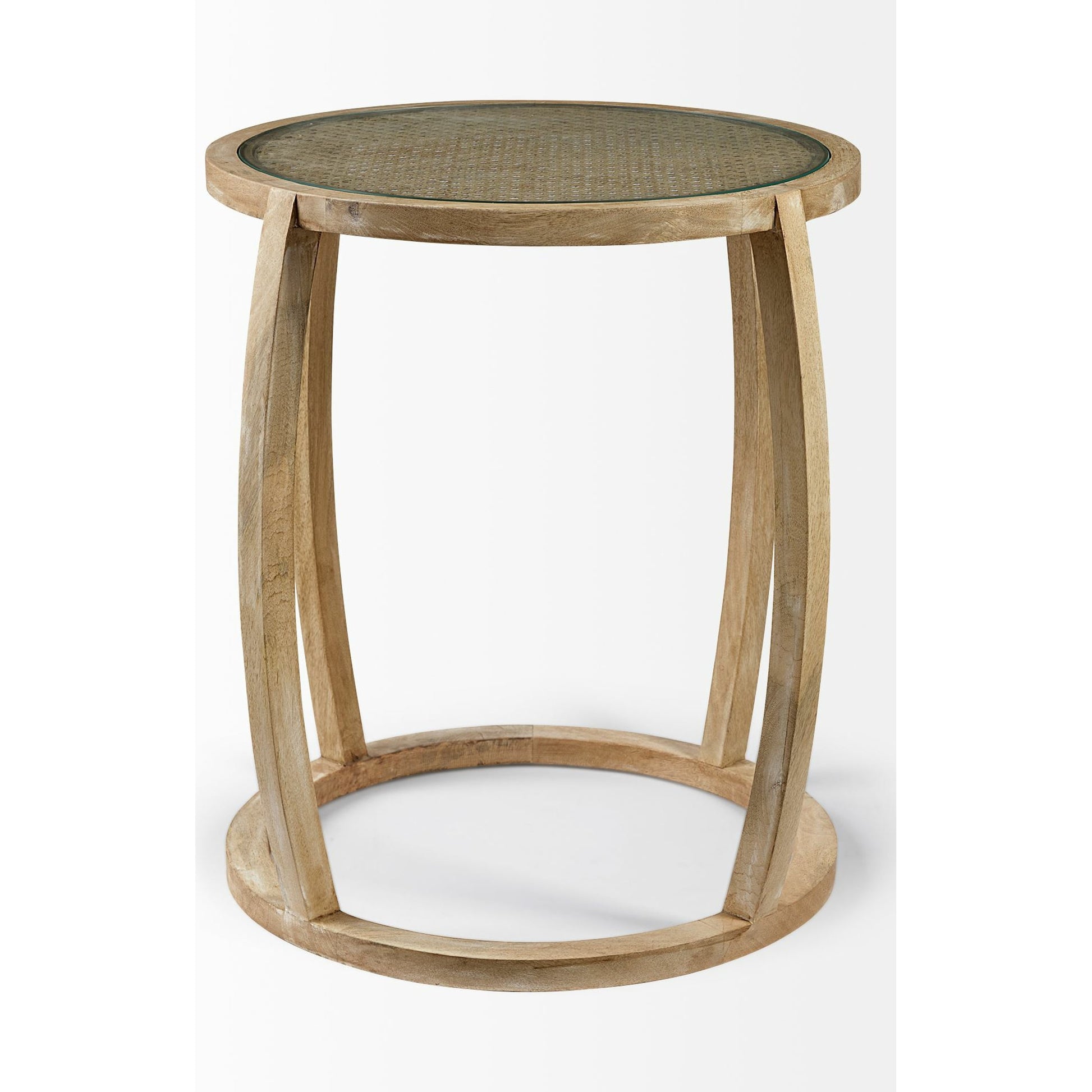Hubbard Accent Table by Mercana in natural. Made from unique in a modern style.