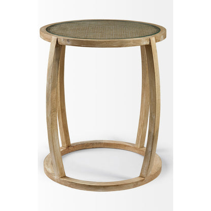 Hubbard Accent Table by Mercana in natural. Made from unique in a modern style.