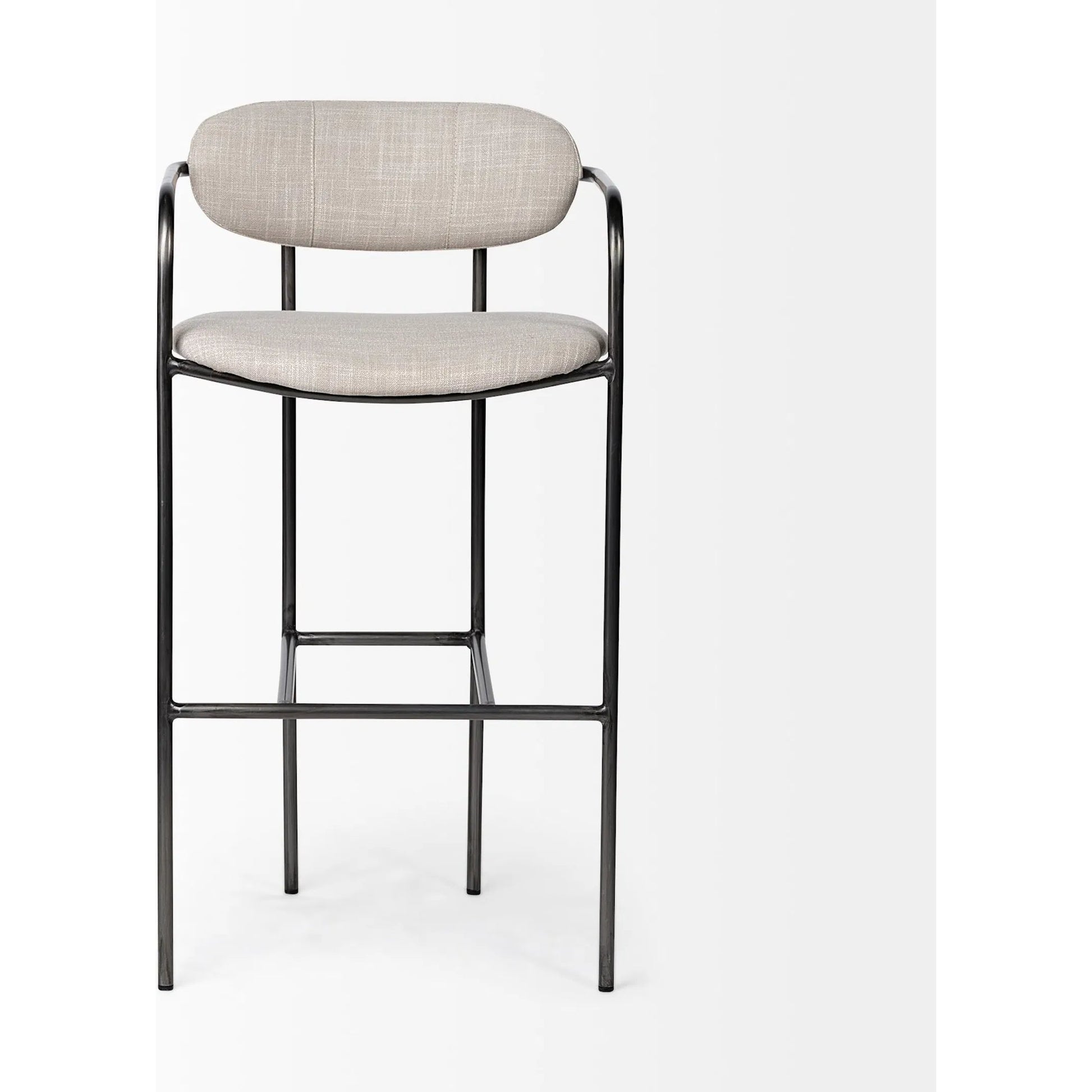Parker Upholstered Seat Bar Stool by Mercana. Made from fabric in a modern style.