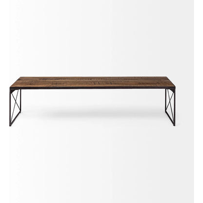 Trestman Bench by Mercana in natural. Made from unique in a modern style.