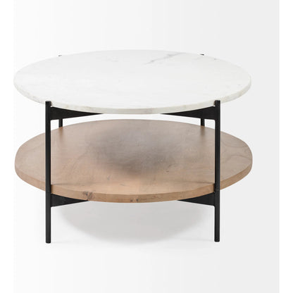 Larkin Oval Coffee Table by Mercana. Made from solid wood in a transitional style.