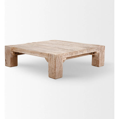 Mcarthur Coffee Table by Mercana in natural. Made from unique in a coastal style.