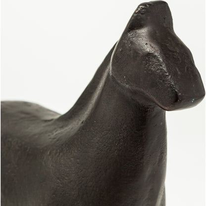 Sphynx II Cast Aluminum Horse Shaped Object by Mercana in black. Made from unique in a eclectic & global style.