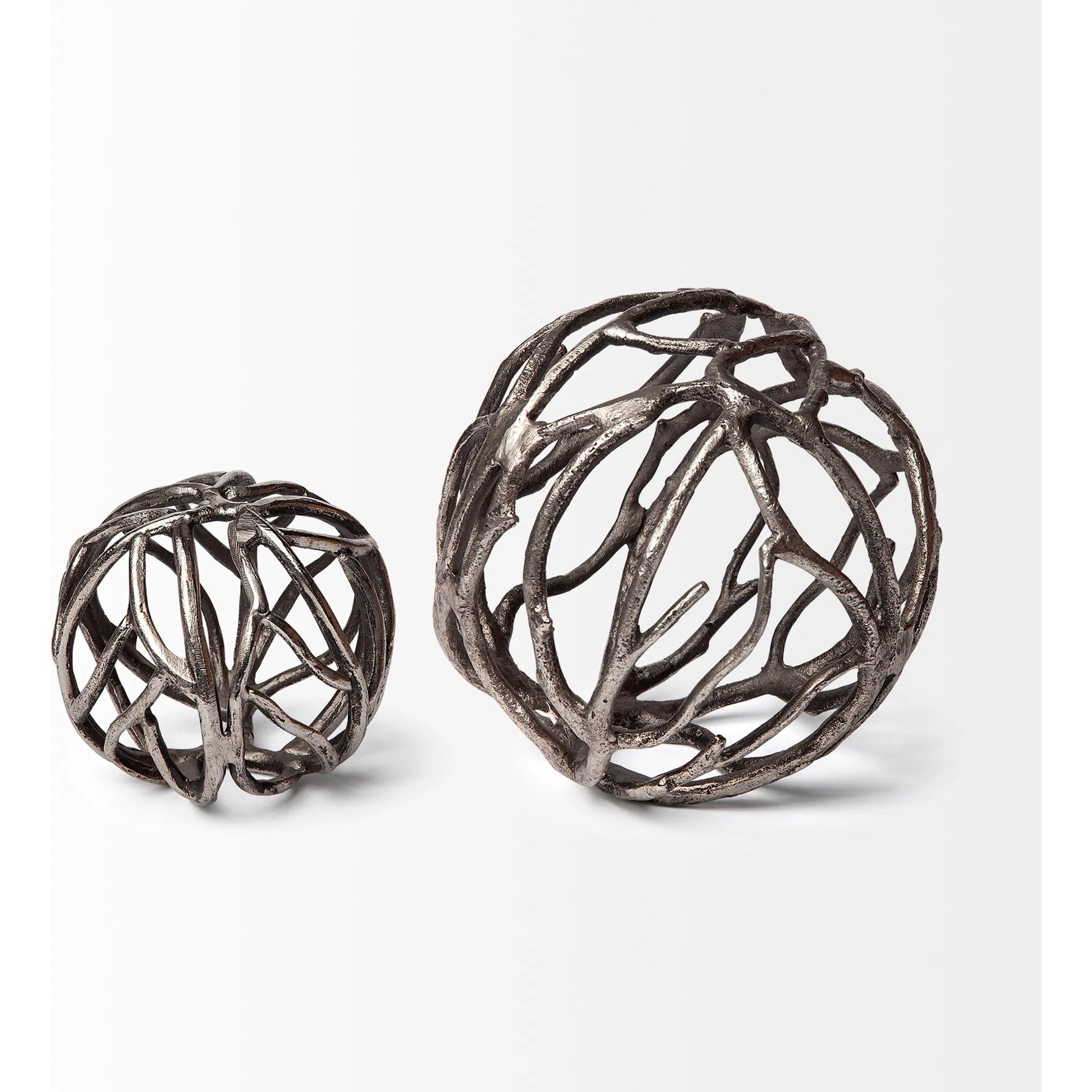 Sphaira I Cast Aluminum Decorative Tree Branch Orb by Mercana. Made from unique in a eclectic & global style.