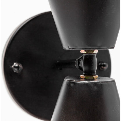 Eris Wall Sconce by Mercana in black, gold. Made from unique in a modern style.