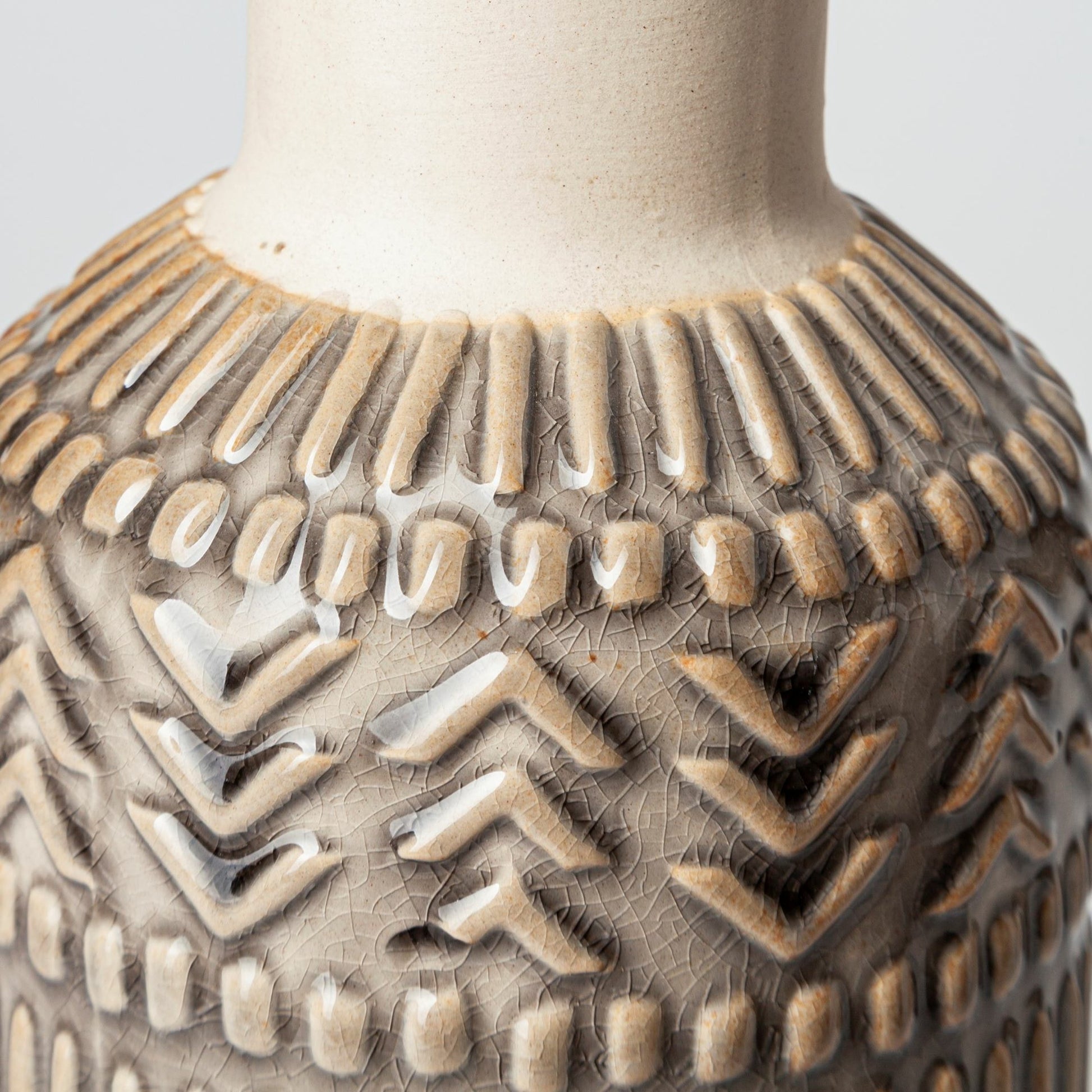 Riker I Dark Vase by Mercana in natural. Made from unique in a eclectic & global style.
