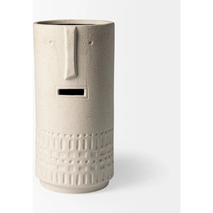 Jacob I Smiling Face Vase by Mercana in natural. Made from unique in a eclectic & global style.