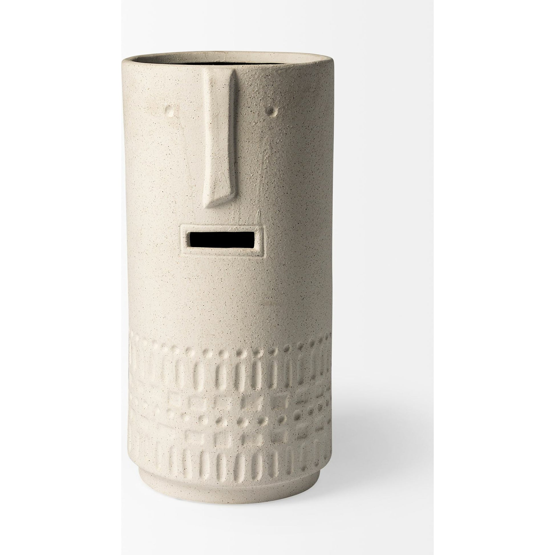 Jacob I Smiling Face Vase by Mercana in natural. Made from unique in a eclectic & global style.