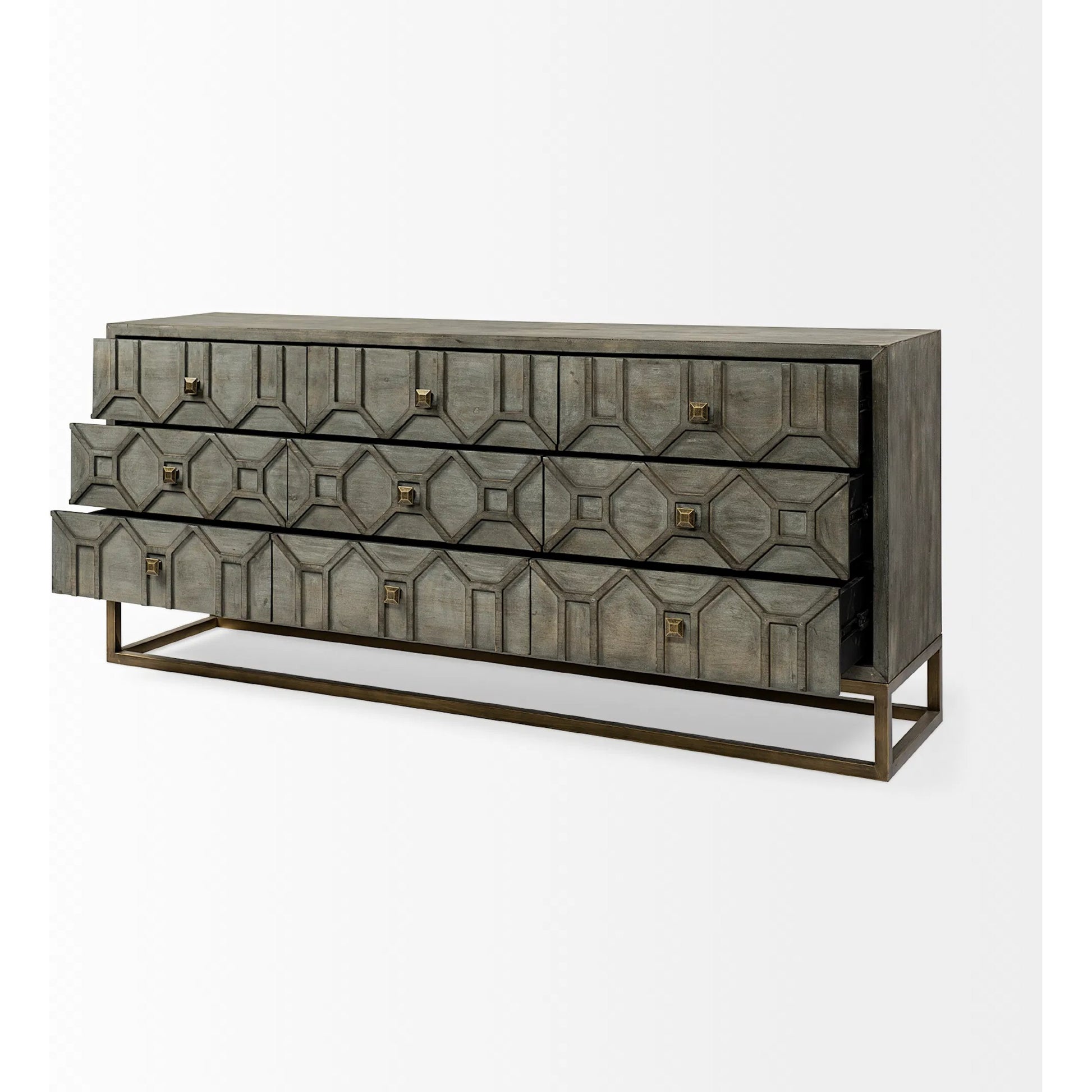 Genevieve Sideboard by Mercana. Made from metal, wood in a transitional style.