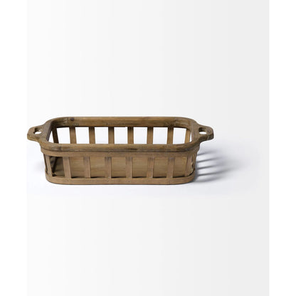 Louis Slated Nesting Trays Set of Two by Mercana in natural. Made from unique in a cottage & farmhouse style.