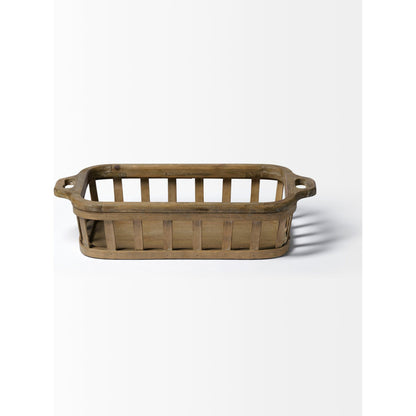 Louis Slated Nesting Trays Set of Two by Mercana in natural. Made from unique in a cottage & farmhouse style.