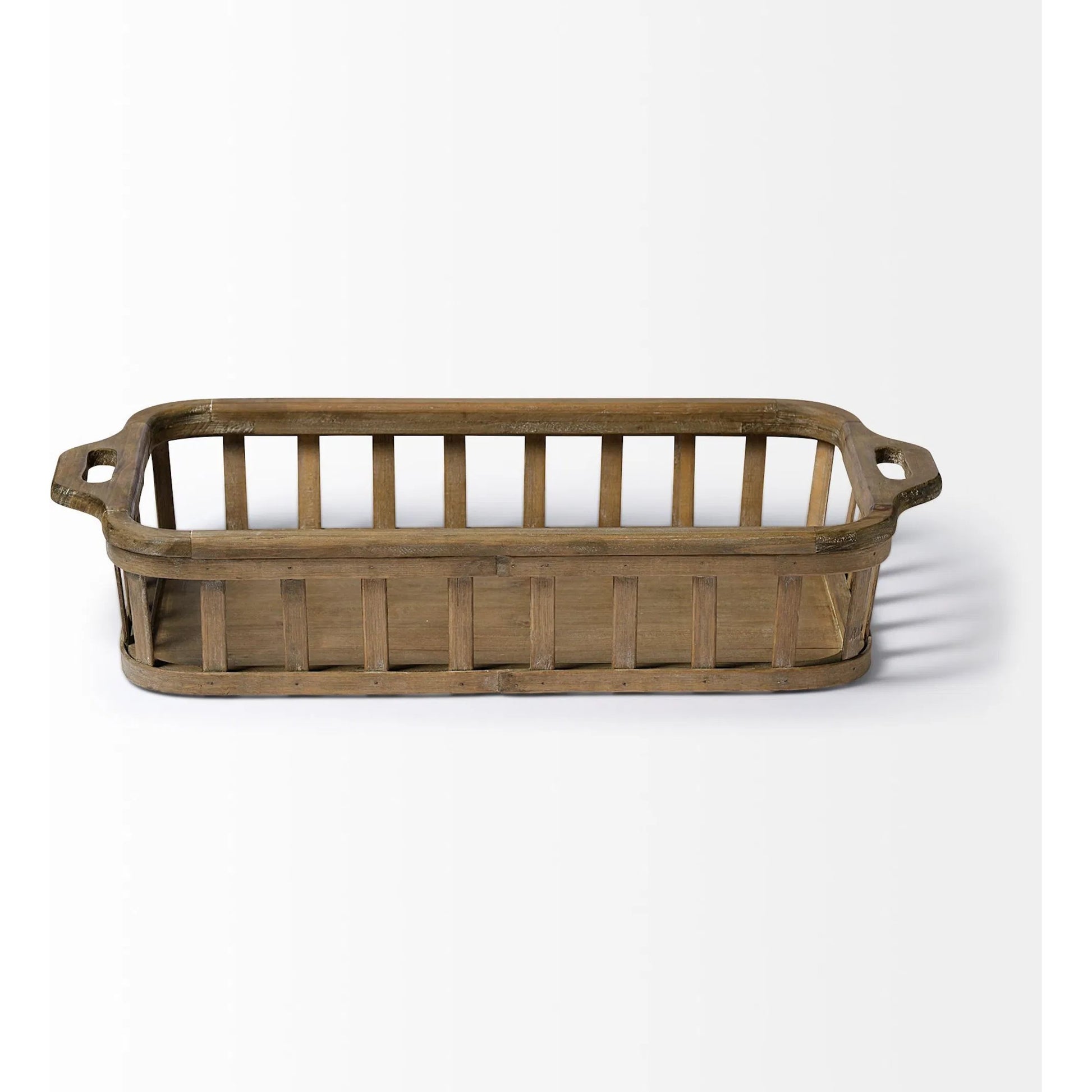 Louis Slated Nesting Trays Set of Two by Mercana in natural. Made from unique in a cottage & farmhouse style.