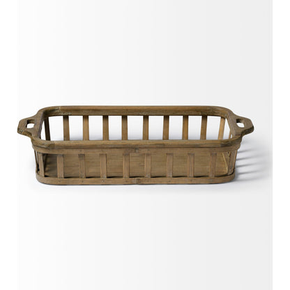 Louis Slated Nesting Trays Set of Two by Mercana in natural. Made from unique in a cottage & farmhouse style.