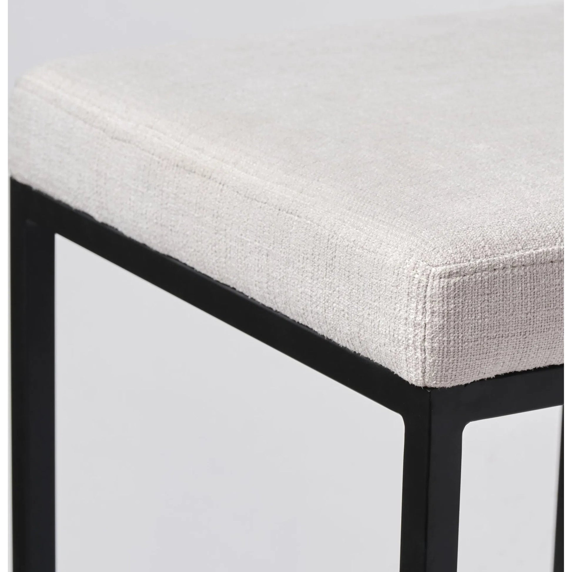 Frodo Upholstered Seat Bar/Counter Stool by Mercana in white. Made from unique in a modern style.