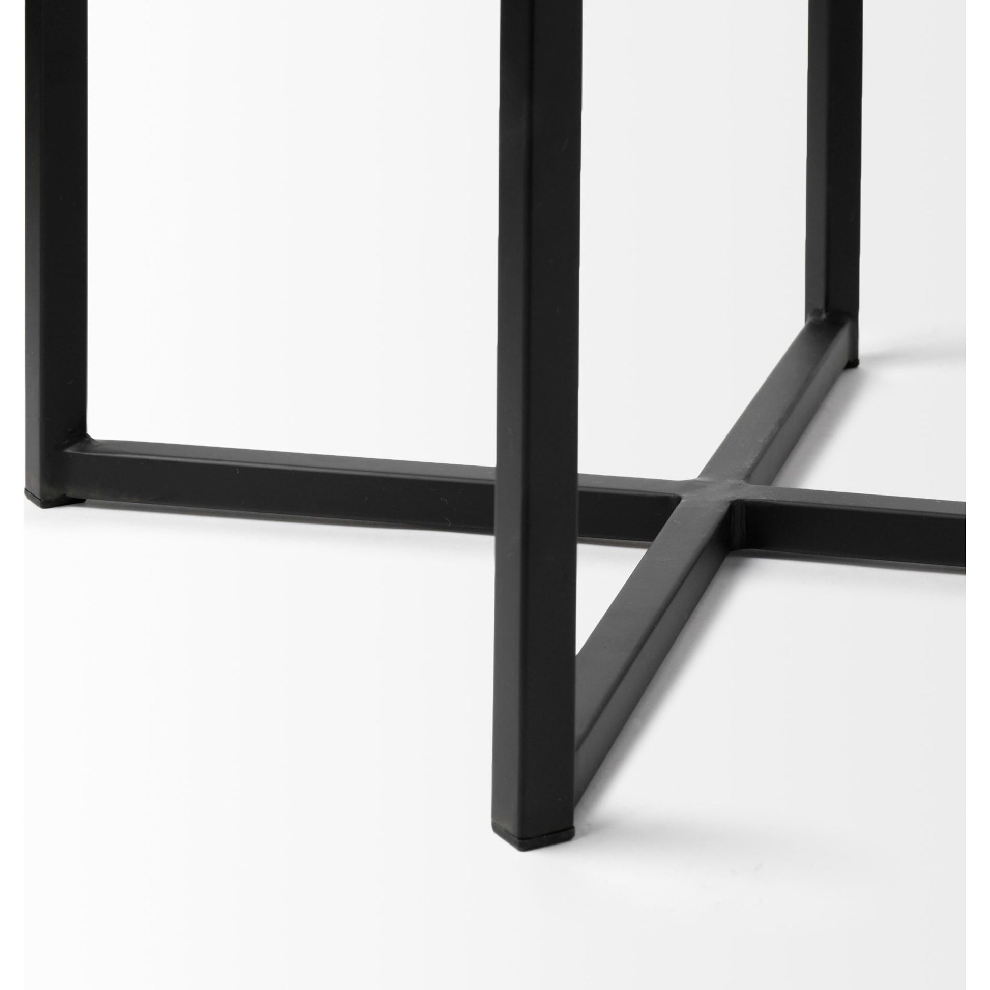 Frodo Upholstered Seat Bar/Counter Stool by Mercana in white. Made from unique in a modern style.