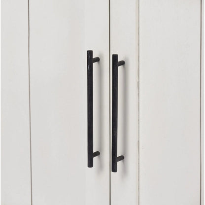 Fairview Shelving Unit by Mercana in natural, white. Made from unique in a cottage & farmhouse style.