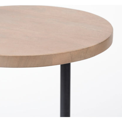 Ballatine Wood Accent Table by Mercana in natural. Made from unique in a modern style.