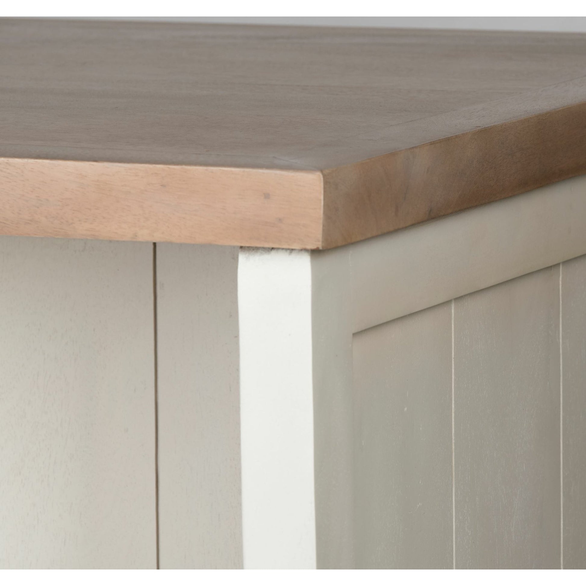 Fairview Kitchen Island by Mercana in natural, white. Made from unique in a cottage & farmhouse style.