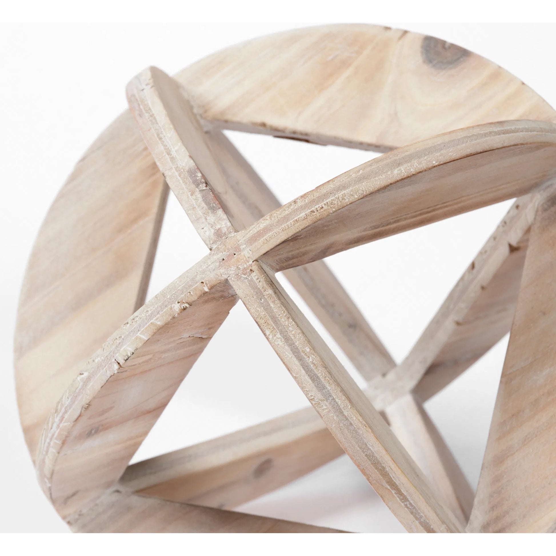 Bellatrix I Decorative Wooden Sphere by Mercana in natural. Made from unique in a coastal style.