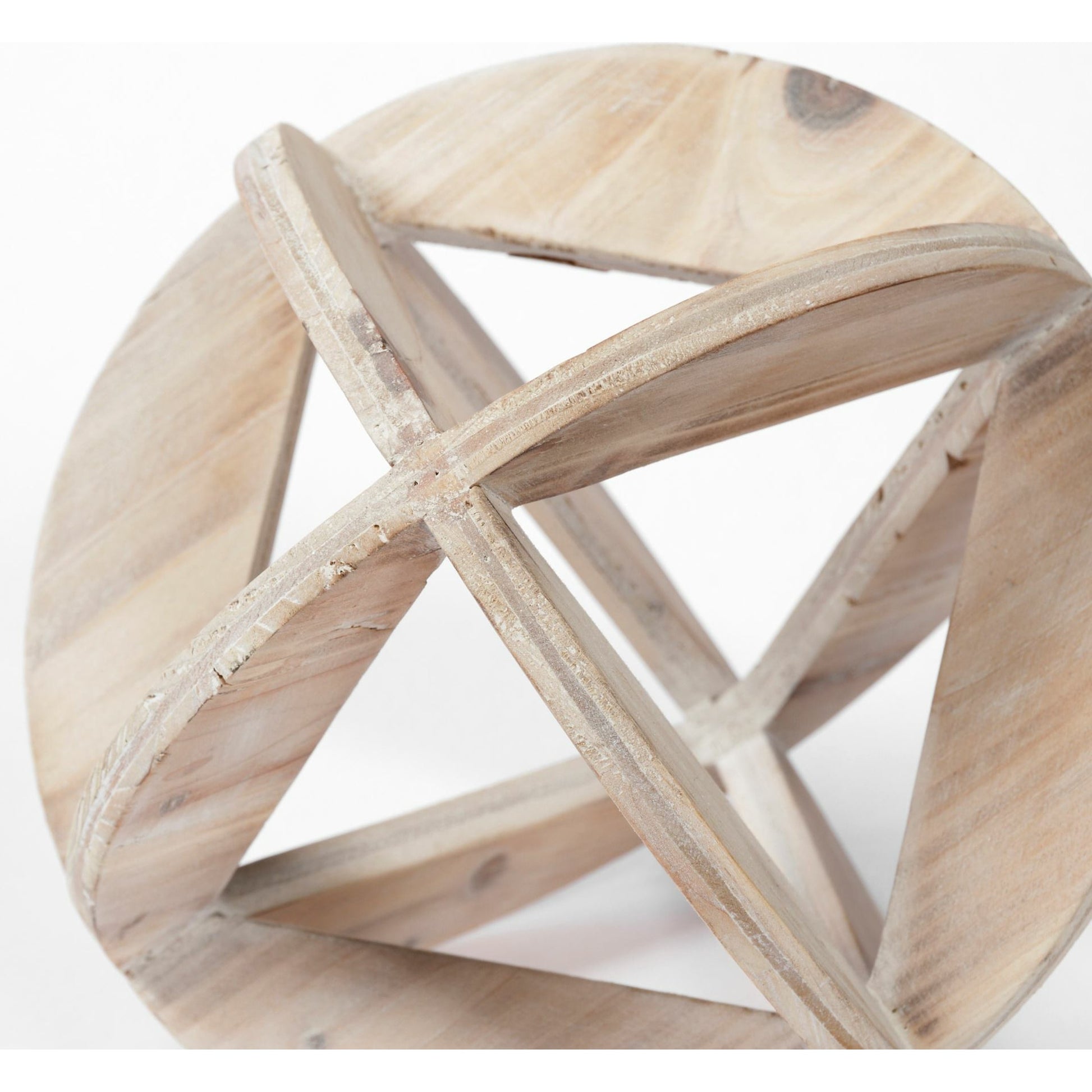 Bellatrix I Decorative Wooden Sphere by Mercana in natural. Made from unique in a coastal style.