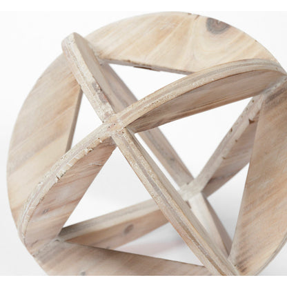 Bellatrix I Decorative Wooden Sphere by Mercana in natural. Made from unique in a coastal style.