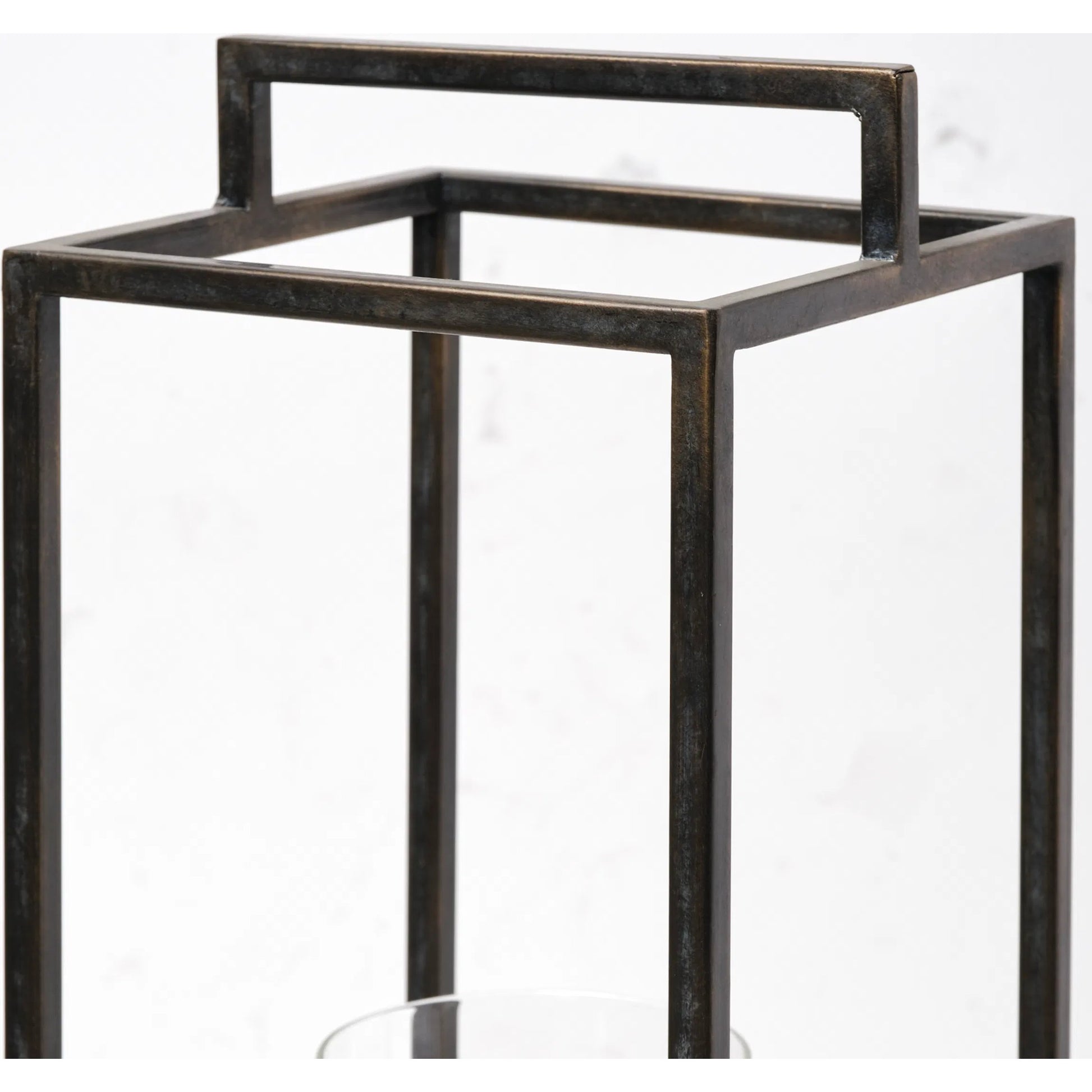 Orionis Wood Black Lantern Candle Holder by Mercana in natural. Made from unique in a modern style.