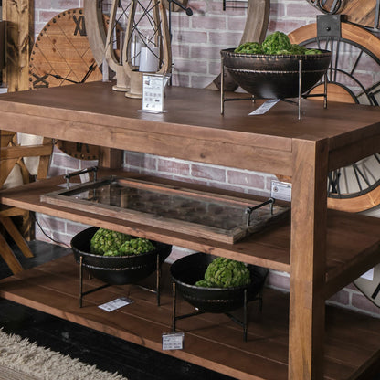 Cauldron Brown Bowls Set of Two by Mercana in rustic bronze. Made from metal in a eclectic & global style.