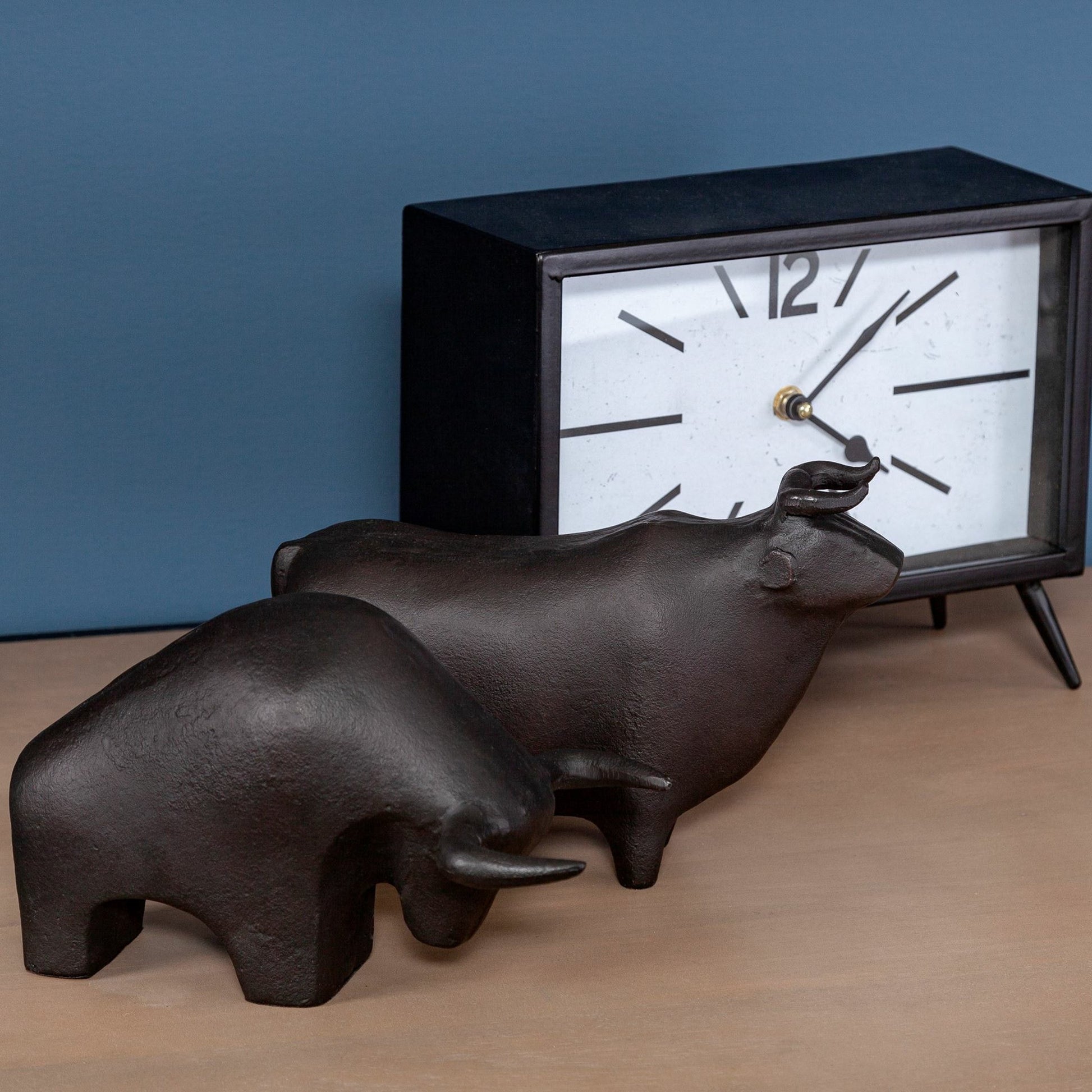 Tauro I Cast Aluminum Raging Bull by Mercana. Made from unique in a eclectic & global style.