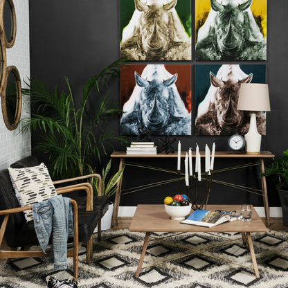 Kirby Coffee Table by Mercana in medium brown. Made from unique in a modern style.