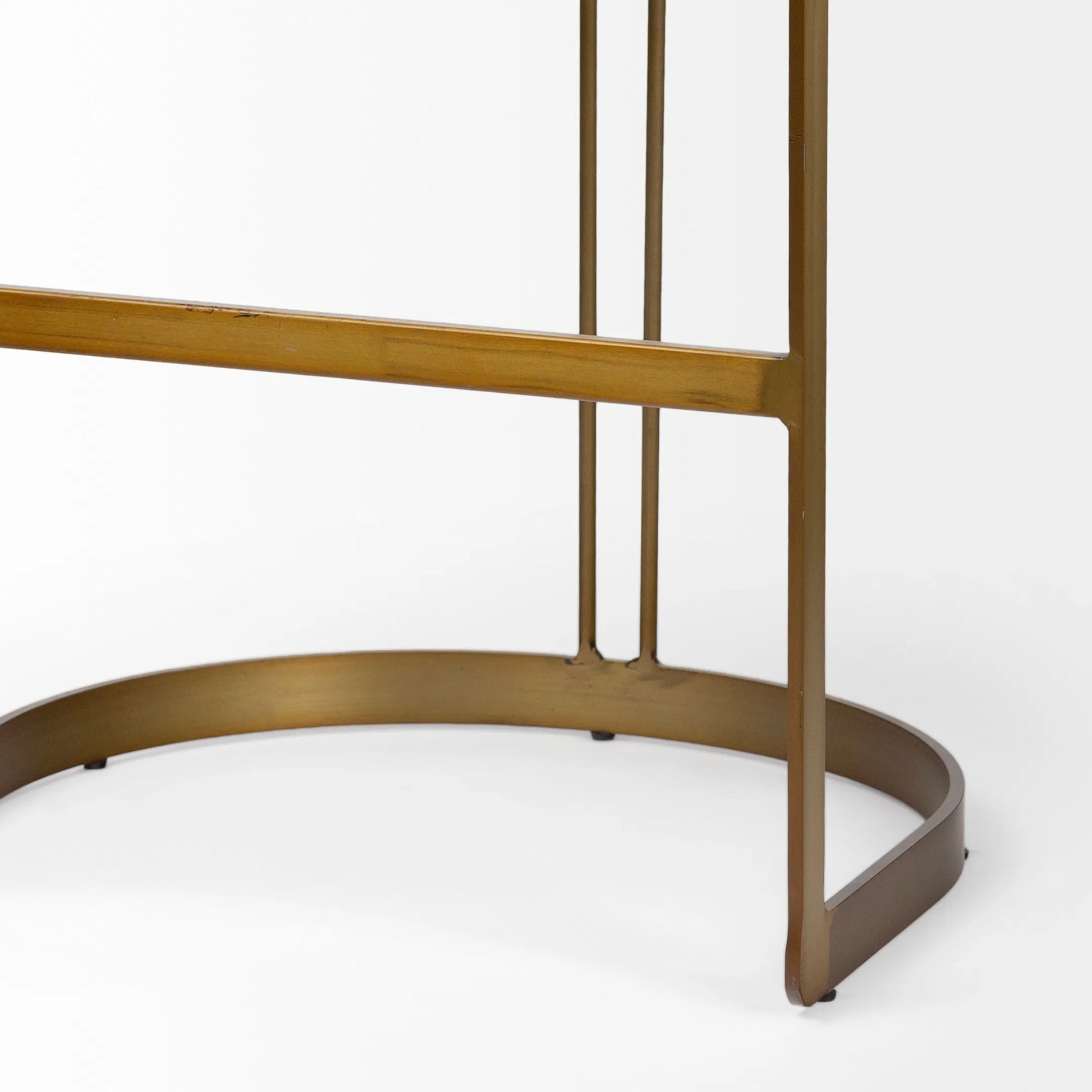 Hollyfield Leather Seat Bar/Counter Stool by Mercana. Made from unique in a modern style.