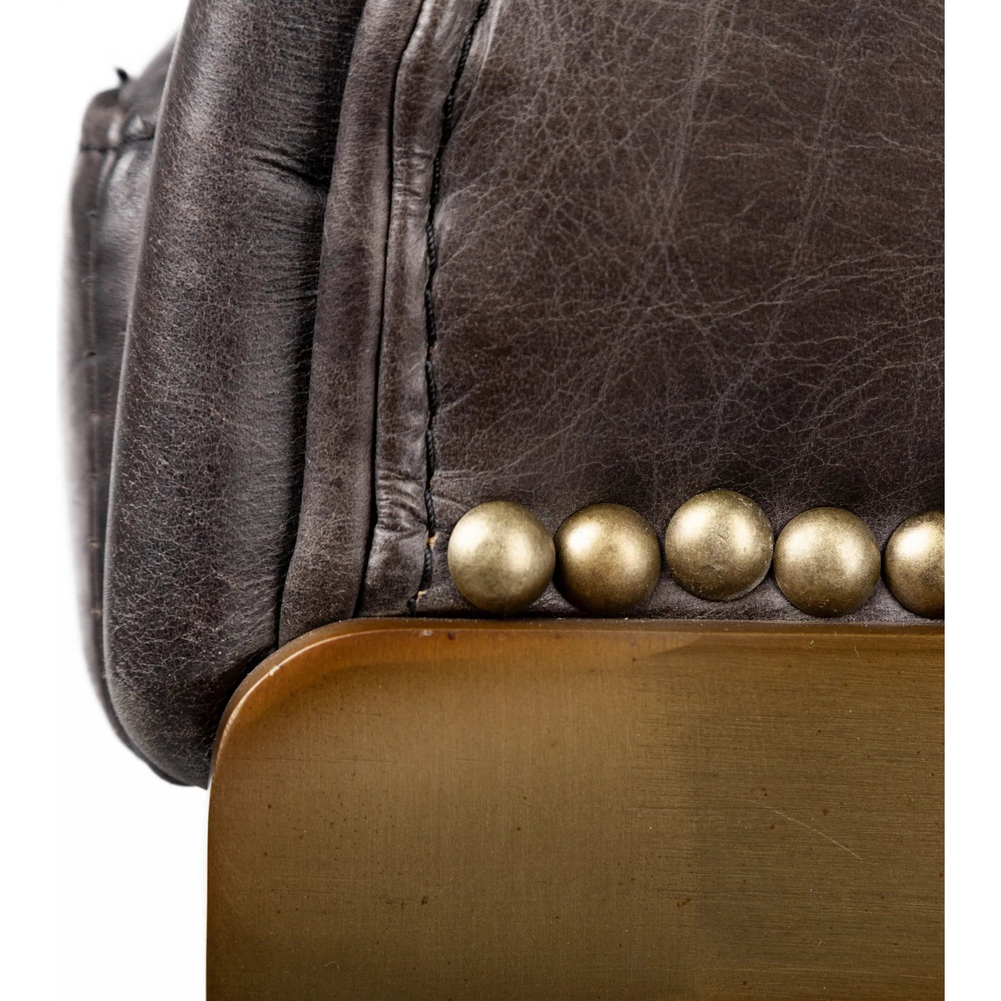 Hollyfield Leather Seat Bar/Counter Stool by Mercana. Made from unique in a modern style.