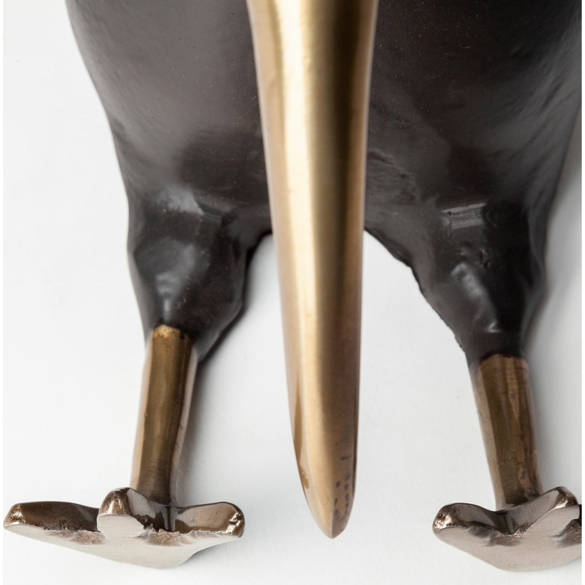 Dodo Cast Aluminum Mauritian Bird Sculpture by Mercana in black, antiqued gold. Made from unique in a eclectic & global style.