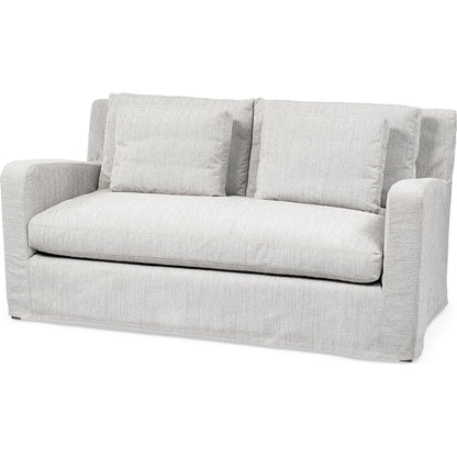 Denly Love Seat by Mercana in frost gray. Made from unique in a transitional style.