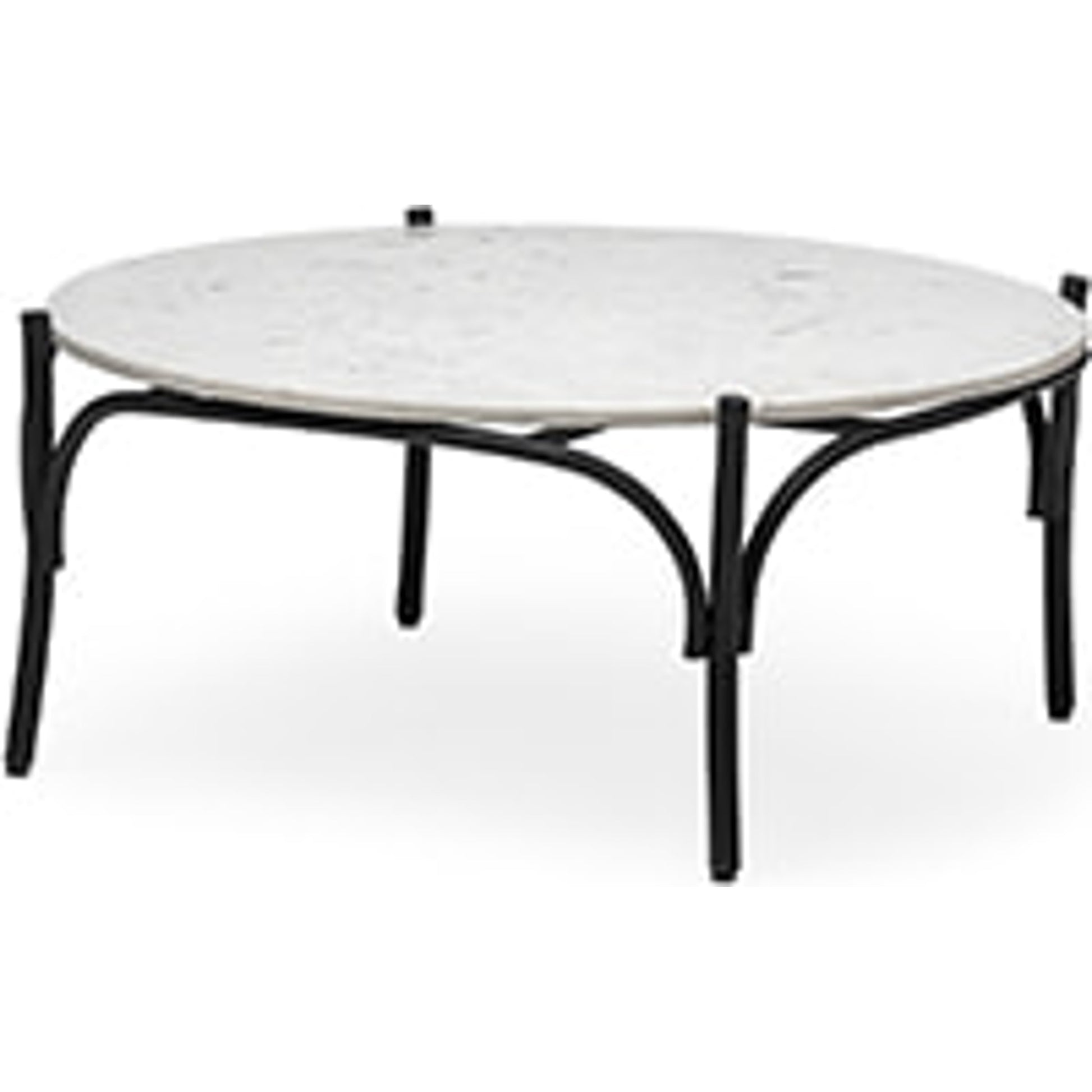 Etienne Coffee Table by Mercana in white marble. Made from marble in a cottage & farmhouse style.