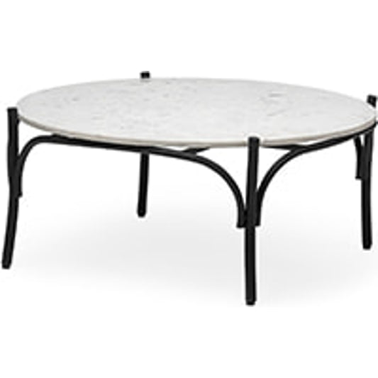 Etienne Coffee Table by Mercana in white marble. Made from marble in a cottage & farmhouse style.