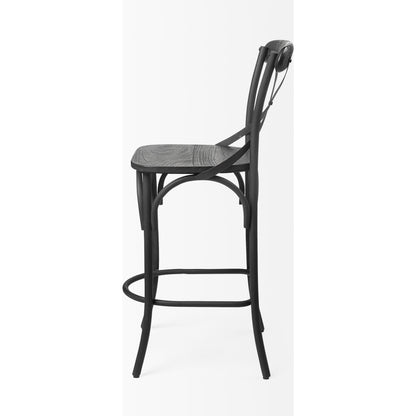 Etienne Wood Seat Bar/Counter Stool by Mercana. Made from unique in a cottage & farmhouse style.