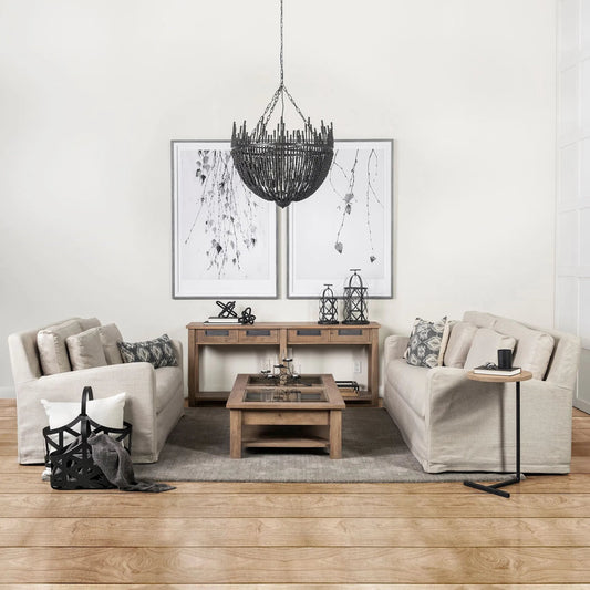 Liam Chandelier by Mercana in natural. Made from unique in a modern style.