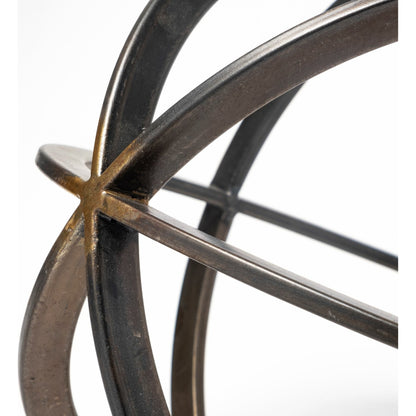 Galenna II Circular Decorative Orb by Mercana in black. Made from unique in a modern style.