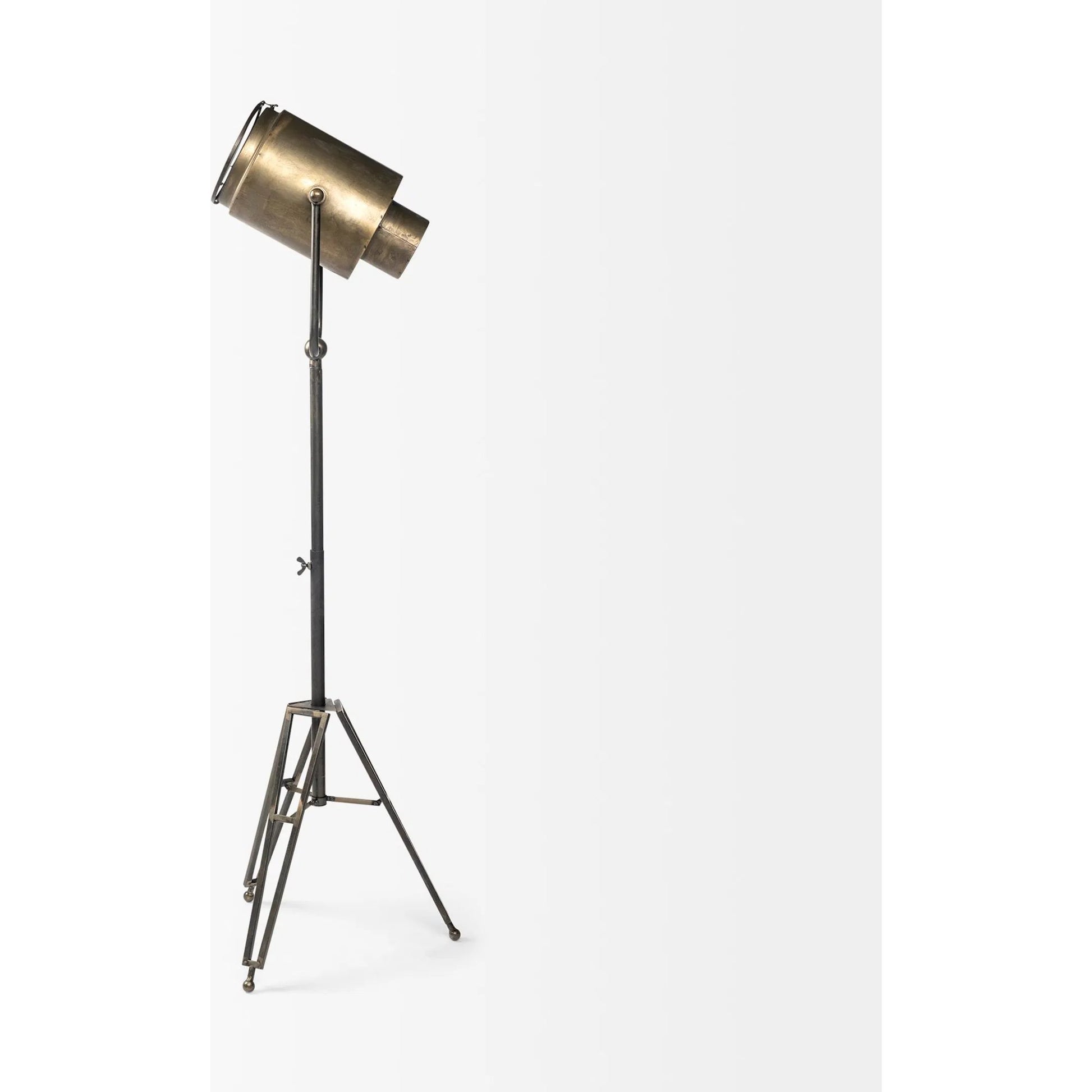 Debdou Floor Lamp by Mercana in gray. Made from unique in a modern style.