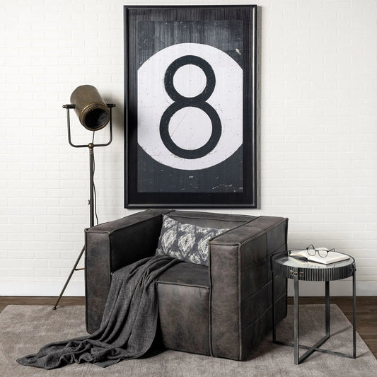 Debdou Floor Lamp by Mercana in gray. Made from unique in a modern style.