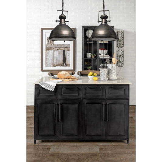 Bashaw Pendant Light by Mercana in gray. Made from unique in a coastal style.