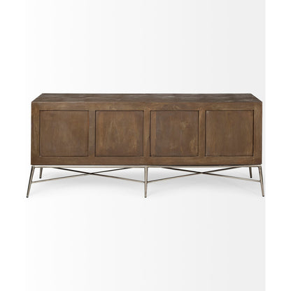 Swordfish Sideboard by Mercana in natural. Made from unique in a modern style.