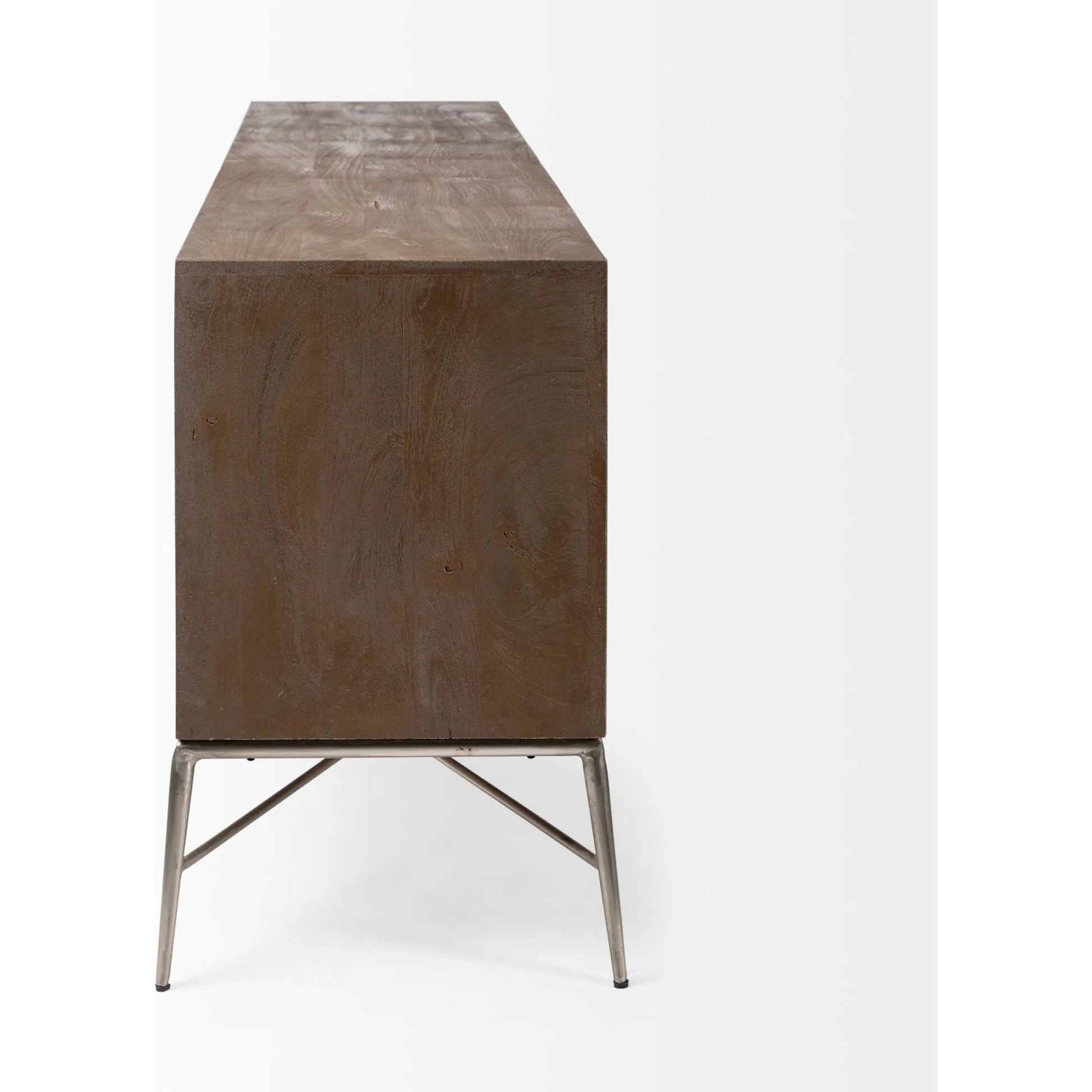 Swordfish Sideboard by Mercana in natural. Made from unique in a modern style.