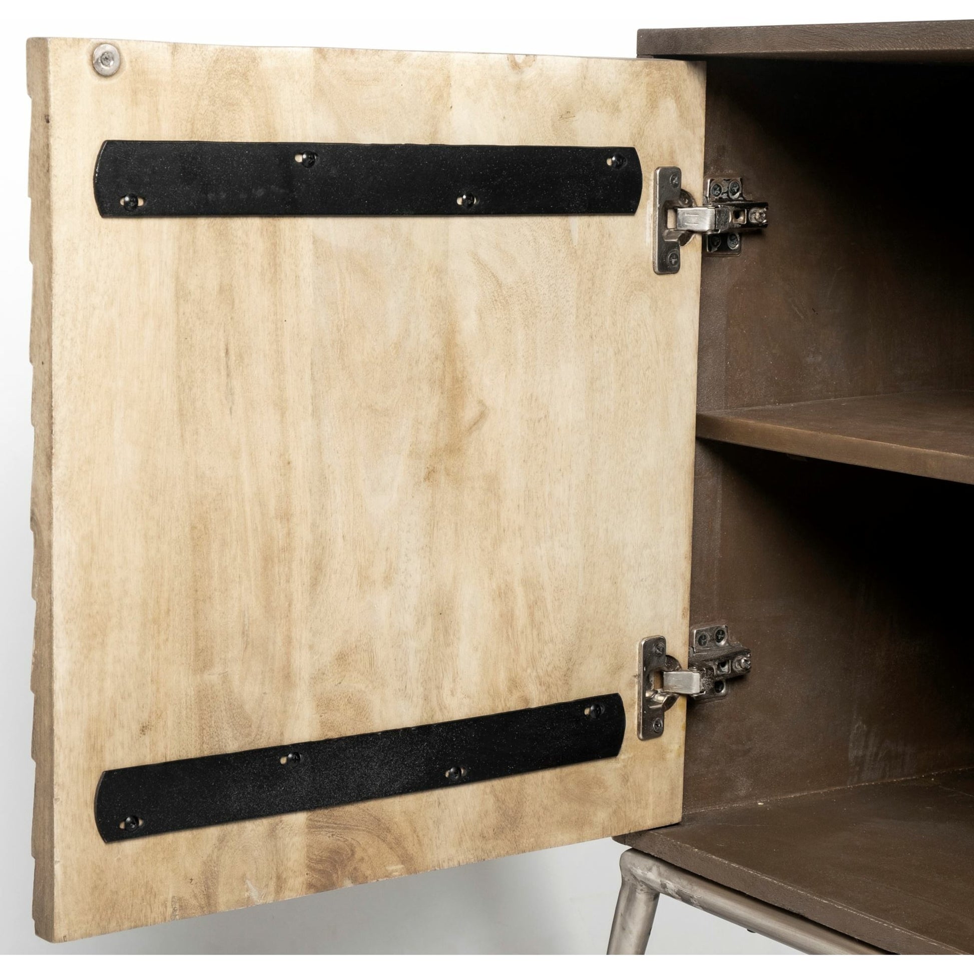 Swordfish Sideboard by Mercana in natural. Made from unique in a modern style.