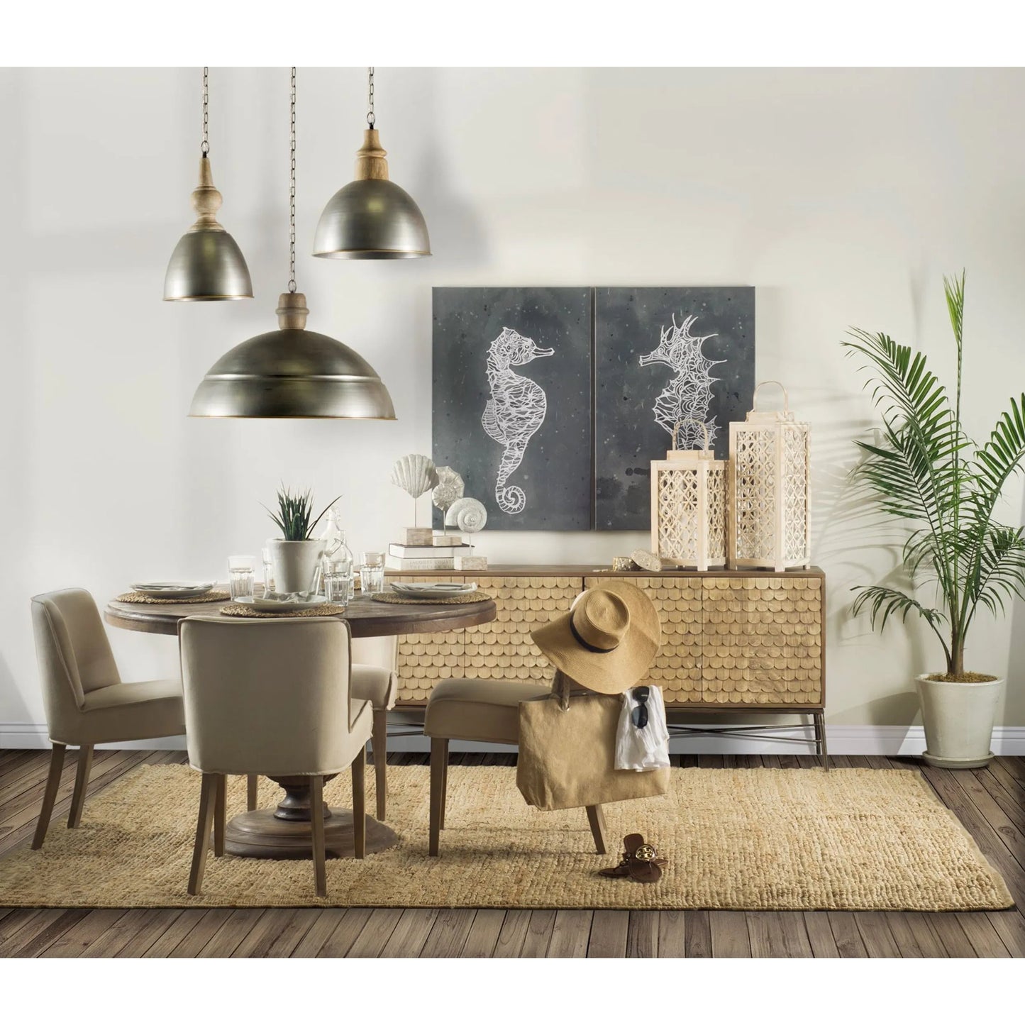 009 SR-815930 | Lifestyle | Swordfish Sideboard by Mercana in natural. Made from unique in a modern style.